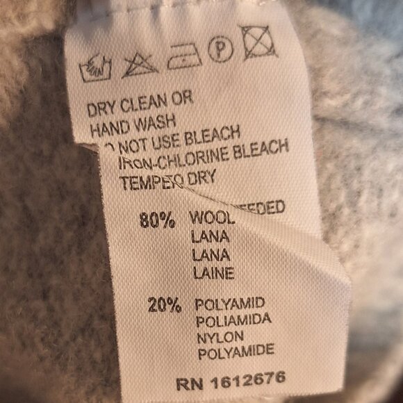 Bluemarine Womens Uomo Wool Crew Neck Sweater XL Gray Made in Italy Academia - Picture 5 of 7